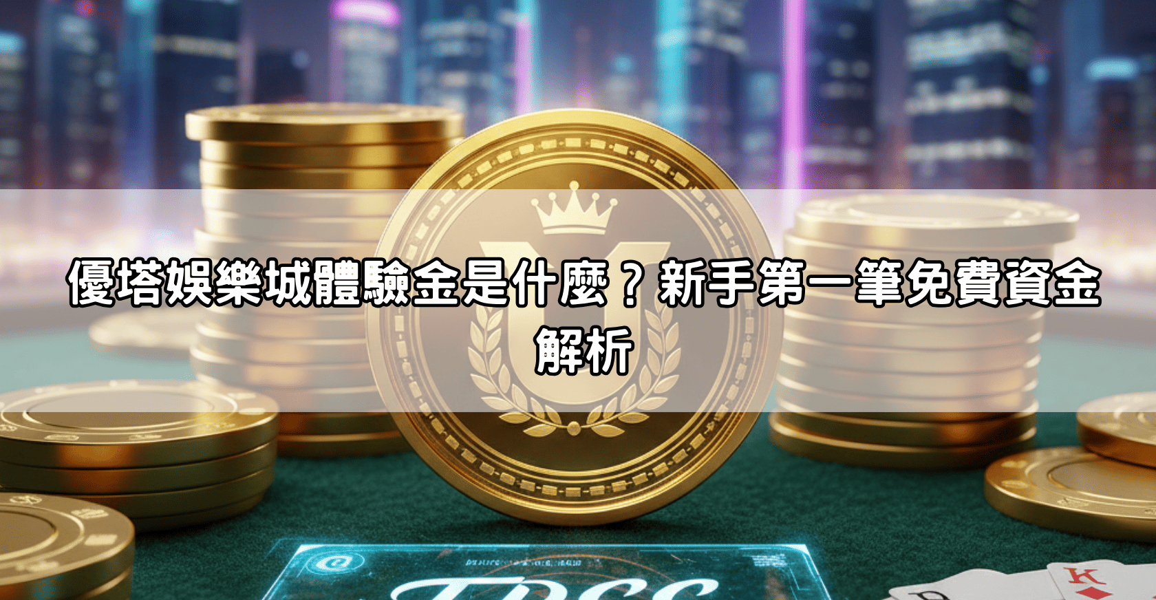 優塔娛樂城體驗金是什麼？新手第一筆免費資金解析